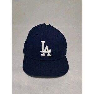 LA Dodgers New Era Kids Baseball Cap 6 1/2 59Fifty Authentic Blue 100% Wool